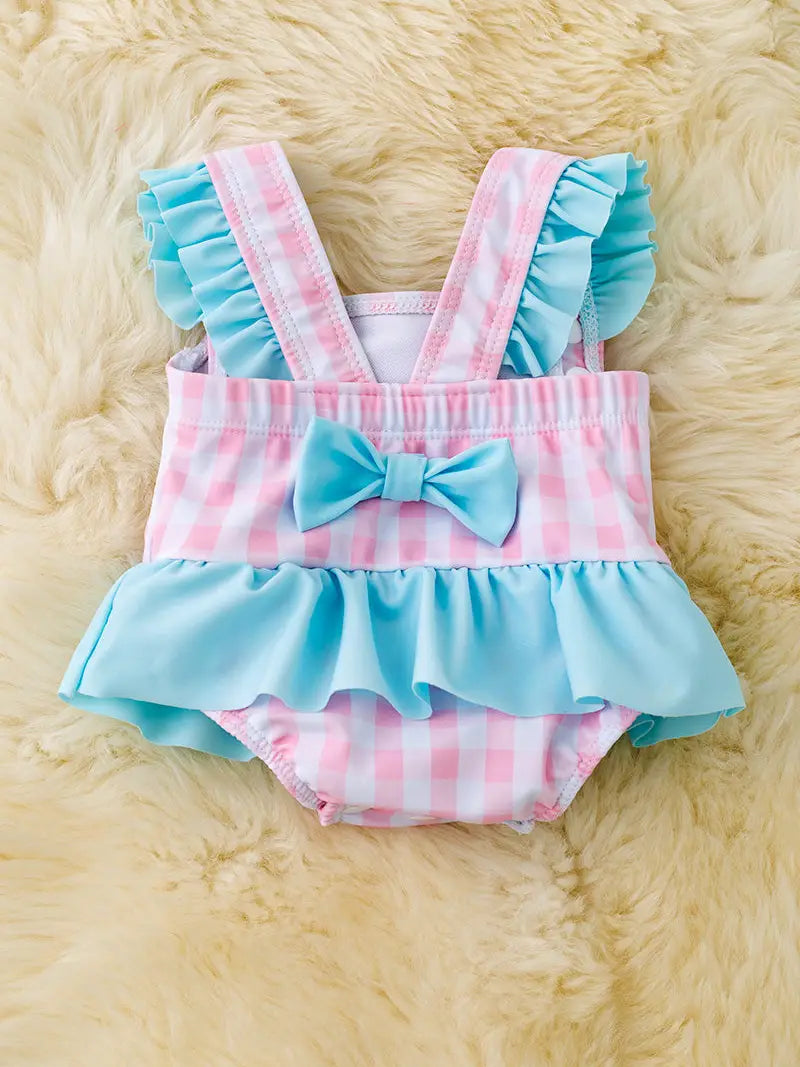 Bluey Ruffle one piece swim suit