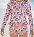 Bluey Long Sleeve and short swimsuit